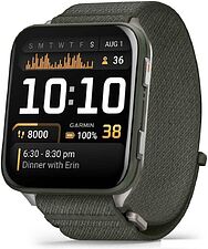 Умные часы Garmin Venu X1 (титановый/зеленый)