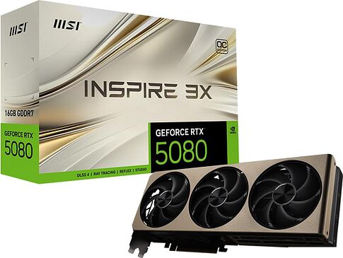 Видеокарта MSI GeForce RTX 5080 16G Inspire 3X