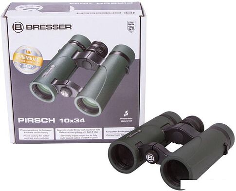 Бинокль Bresser Pirsch 10x34 (зеленый)