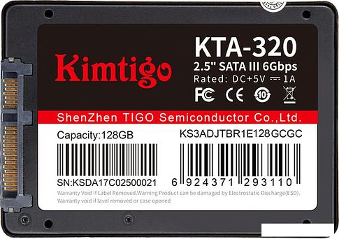 SSD Kimtigo KTA-320 512GB K512S3A25KTA320