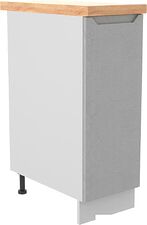 Шкаф напольный ДСВ Тренто С 300 левый (серый/белый)