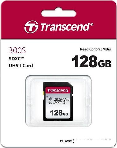 Карта памяти Transcend SDXC 300S 128GB
