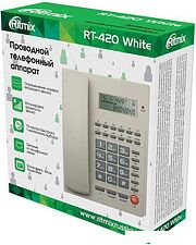 Проводной телефон Ritmix RT-420 (белый)