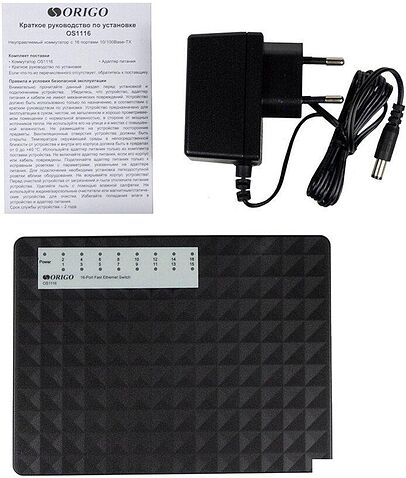 Неуправляемый коммутатор Origo OS1116/A1A
