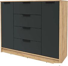 Тумба Интерлиния Концепт КТ-Т120 (антрацит/дуб золотой)