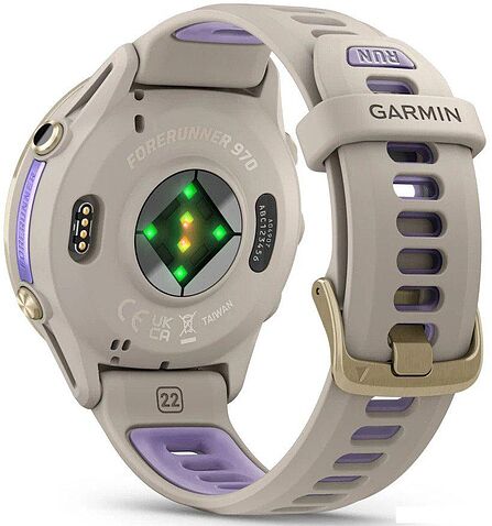 Умные часы Garmin Forerunner 970 47 мм (бежевый/фиолетовый)