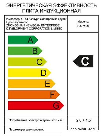 Настольная плита Sakura SA-7158