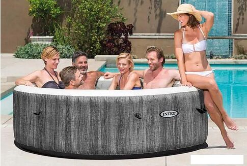 Надувной бассейн Intex Bubble Massage Deluxe 28442 (216x71) с джакузи