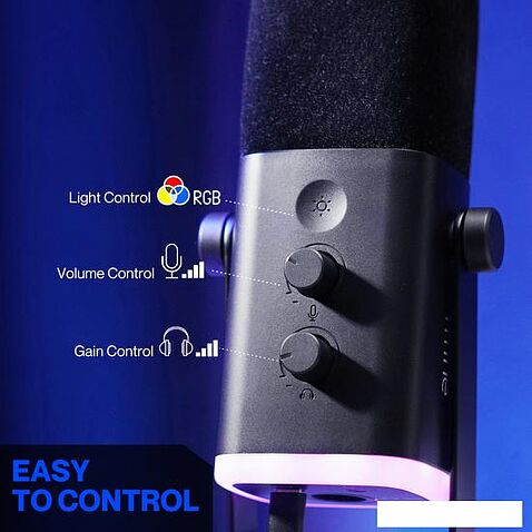 Проводной микрофон FIFINE AM8 (черный)