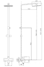 Душевая система  Maxonor MN24803 Душевая система  Maxonor MN24803