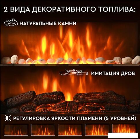 Электрокамин Planta PFP-WM090 Mirror