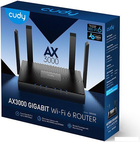 Wi-Fi роутер Cudy WR3000 2.0