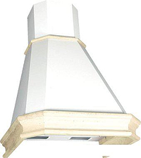 Кухонная вытяжка Elikor Пергола 90П-650-П3Л 281755 (бежевый/дуб неокрашенный, съемное обрамление)
