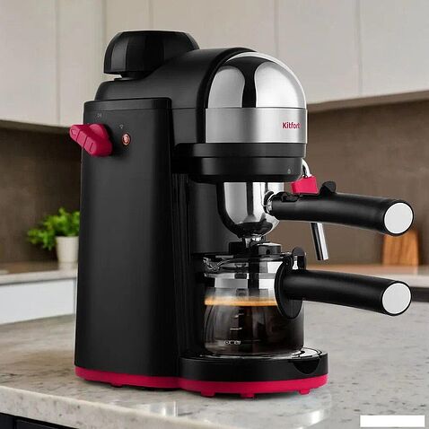 Рожковая кофеварка Kitfort KT-7444