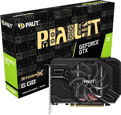 Видеокарта Palit GeForce GTX 1660 Super StormX 6GB GDDR6 NE6166S018J9-161F