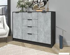 Тумба Интерлиния Концепт КТ-Т140 (бетон/антрацит)