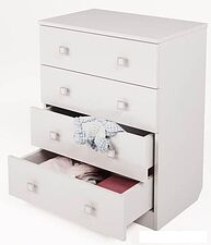 Комод Polini Kids Simple c 4 ящиками (белый)