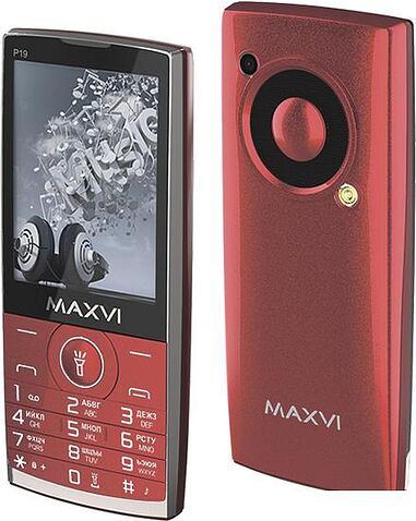 Кнопочный телефон Maxvi B6ds (красный)