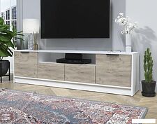 Тумба Интерлиния ТВ Концепт КТ-ТВ4-50 (дуб серый/белый платинум)