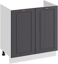 Шкаф напольный Трия Лина 1Н8М (белый/графит)