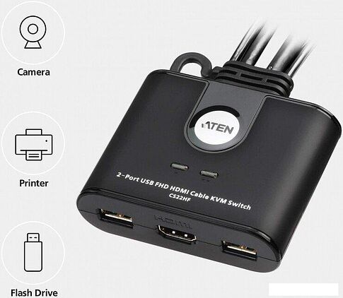 KVM переключатель Aten CS22HF-AT