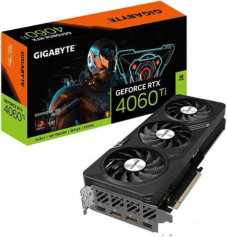 Видеокарта Gigabyte GeForce RTX 4060 Ti Gaming OC 16G GV-N406TGAMING OC-16GD