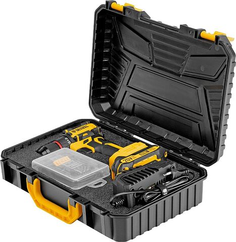 Дрель-шуруповерт Denzel CDH-BL-20 (с 2-мя АКБ, кейс)