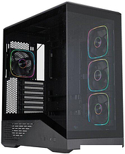 Корпус 1stPlayer GM7 ARGB GM7-BK-3FN7R-1FN7 (черный)