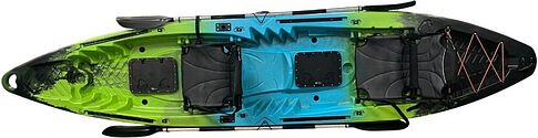 Байдарка BarrakuDA SOT390 (черный/зеленый/синий)