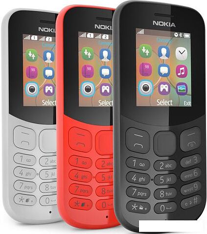 Мобильный телефон Nokia 130 Dual SIM (2017) (серый)