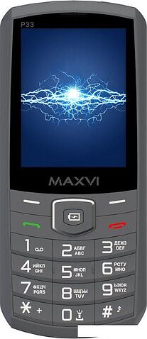 Телефон Maxvi P33 (серый)