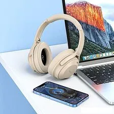 Наушники Hoco W37 (бежевый) Наушники Hoco W37 (бежевый)