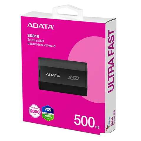 Внешний накопитель ADATA SD810 500GB SD810-500G-CBK