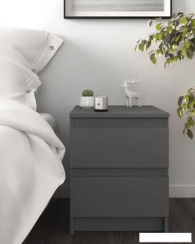 Тумба НК-Мебель Stern Т-1 2-я 72677235 (серый графит)