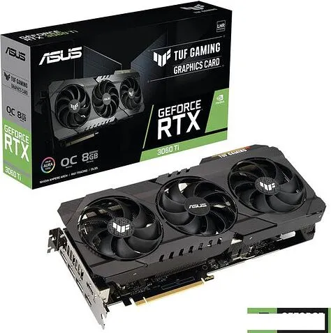 Видеокарта ASUS TUF Gaming GeForce RTX 3060 Ti OC Edition 8G GDDR6X TUF-RTX3060TI-O8GD6X-GAMING