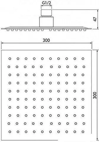 Верхний душ WeltWasser HS 30S