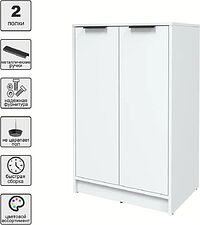 Тумба Интерлиния Концепт КТ-Т64 (белый платинум/белый платинум)