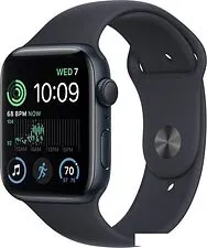 Умные часы Apple Watch SE 2 40 мм (алюминиевый корпус, полуночный/полуночный, спортивный силиконовый ремешок) Умные часы Apple Watch SE 2 40 мм (алюминиевый корпус, полуночный/полуночный, спортивный силиконовый ремешок)