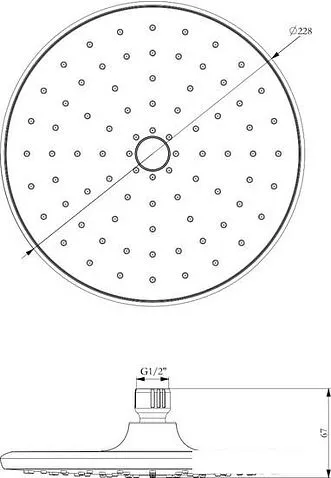 Верхний душ Lemark LM8130C