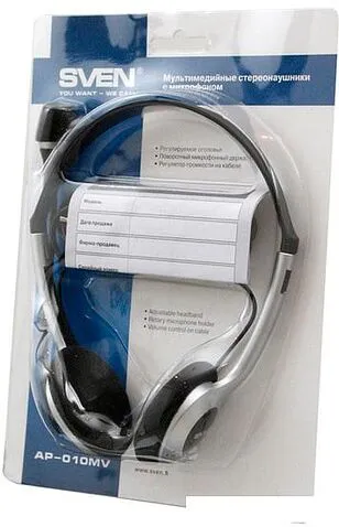 Наушники с микрофоном SVEN AP-010MV