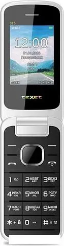 Кнопочный телефон TeXet TM-325 (антрацит)