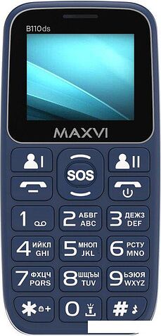 Телефон Maxvi B110ds (синий)