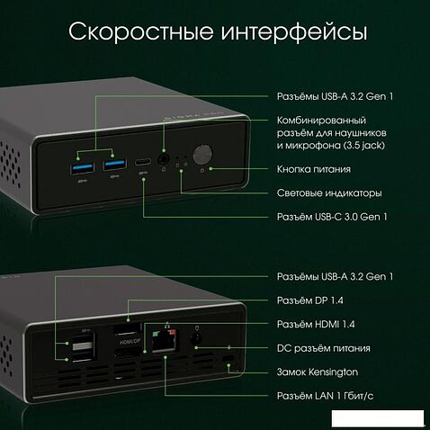 Компактный компьютер Digma Pro Minimax U1 DPP3-8CXW01