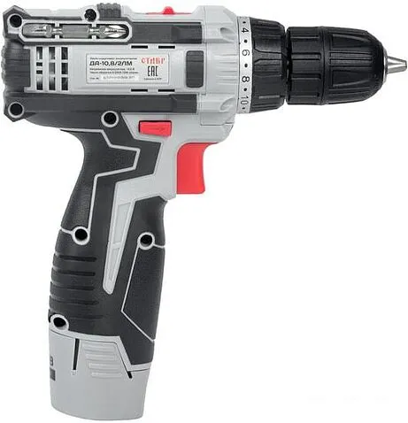 Дрель-шуруповерт Ставр ДА-10.8/2ЛМ (с 2-мя АКБ)