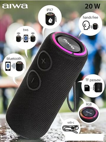 Беспроводная колонка Aiwa PAS-H200 (черный)