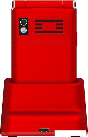 Телефон Maxvi E11ds (красный/серебристый)