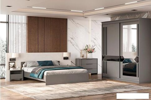 Тумба Mio Tesoro Камелия 1К (графит серый)