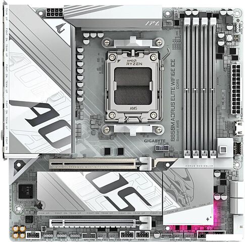 Материнская плата Gigabyte B850M Aorus Elite WiFi6E Ice