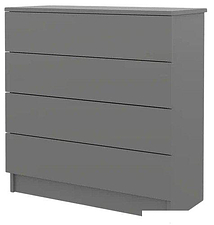 Комод Горизонт Нео 760 4 ящика (серый графит)