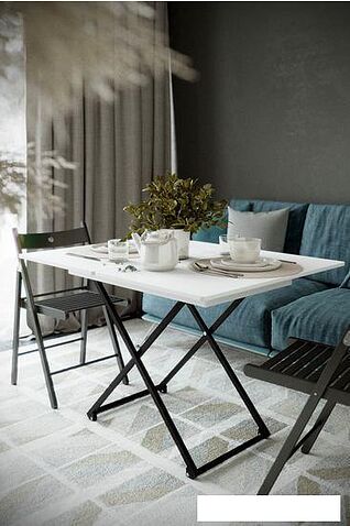 Стол-трансформер Калифорния мебель Андрэ Loft (белый)